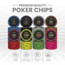 Fiesta Rings Poker Chipset - 300/500 Pcs, 10/20 Plaques, Ceramic, 40/45/50mm, 10/14/17g