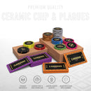 Fiesta Rings Poker Chipset - 300/500 Pcs, 10/20 Plaques, Ceramic, 40/45/50mm, 10/14/17g