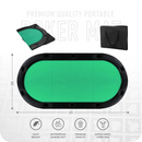 Masterfold Poker Table Top - Oval, 6x3ft