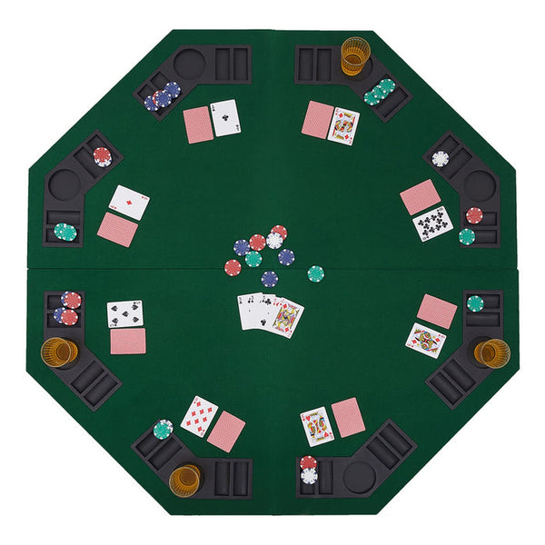 Folding Poker Table Top - Octagonal, 4x4ft