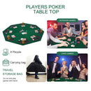 Folding Poker Table Top - Octagonal, 4x4ft