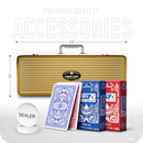 Copag Texas Poker Chipset - GR, 300/500 Pcs, Clay, 40mm, 14g