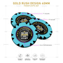 Customisable Casino Poker Chips, Gold Rush Design, 40mm