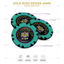 Customisable Casino Poker Chips, Gold Rush Design, 40mm