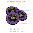 Customisable Casino Poker Chips, Gold Rush Design, 40mm