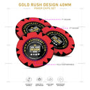Customisable Casino Poker Chips, Gold Rush Design, 40mm