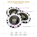 Customisable Casino Poker Chips, Gold Rush Design, 40mm