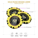 Customisable Casino Poker Chips, Gold Rush Design, 40mm