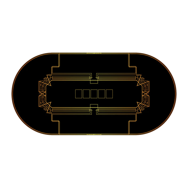 Gambit Poker Mat - Oval, 6x3ft