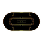 Gambit Poker Mat - Oval, 6x3ft