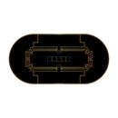 Gambit Poker Mat - Oval, 6x3ft