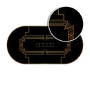 Gambit Poker Mat - Oval, 6x3ft