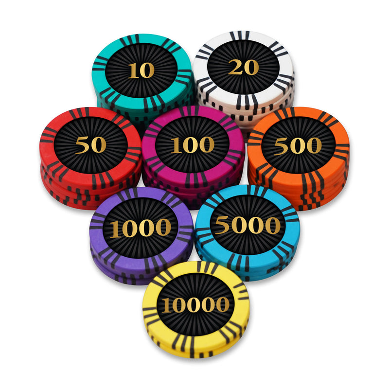 Phantom TS Poker Chips Set- 300 And 500 Pieces, Clay, 40 MM, 14g