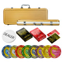 Golden Dragon Poker Chipset - 300/500 Pcs, 10/20 Plaques, Ceramic, 40/45/50mm, 10/14/17g