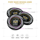Customisable Casino Poker Chips, Fiery Wave Design, 45mm