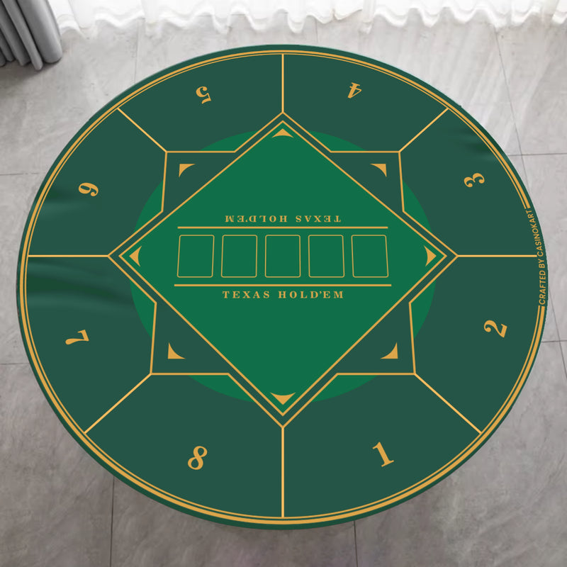 Gripper Series Poker Table Mat - Round, 4x4ft