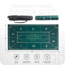 Gripper Series Rectangle Poker Mat Green