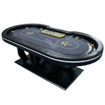 Swirl Rings Poker Table