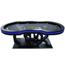 Swirl Rings Poker Table