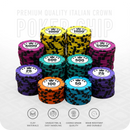 Italian Crown Poker Chipset - GR, 300/500 Pcs, Clay, 40mm, 14g