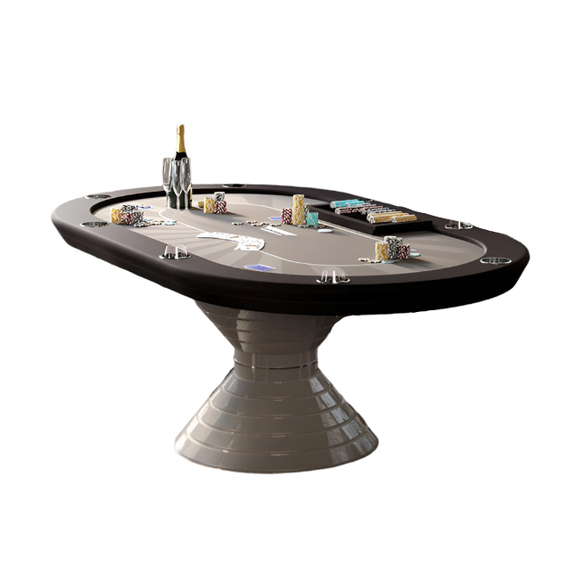 Italian Serene Poker Table- Oval Shape, Luxury