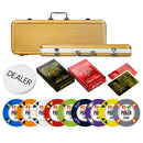 King of The River Poker Chipset - 300/500 Pcs, 10/20 Plaques, Ceramic, 40/45/50mm, 10/14/17g