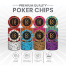 Knight Angel Poker Chipset - 300/500 Pcs, 10/20 Plaques, Ceramic, 40/45/50mm, 10/14/17g