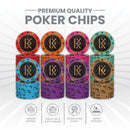 Knight Angel Poker Chipset - 300/500 Pcs, 10/20 Plaques, Ceramic, 40/45/50mm, 10/14/17g