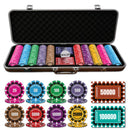 Lambent Poker Chipset - 300/500 Pcs, 10/20 Plaques, Ceramic, 40/45/50mm, 10/14/17g
