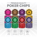 Lambent Poker Chipset - 300/500 Pcs, 10/20 Plaques, Ceramic, 40/45/50mm, 10/14/17g