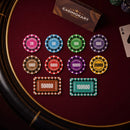 Lambent Poker Chipset - 300/500 Pcs, 10/20 Plaques, Ceramic, 40/45/50mm, 10/14/17g