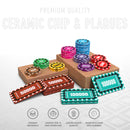 Lambent Poker Chipset - 300/500 Pcs, 10/20 Plaques, Ceramic, 40/45/50mm, 10/14/17g