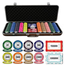 Las Vegas Poker Chipset - 300/500 Pcs, Ceramic, 40/45/50mm, 10/14/17g