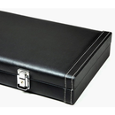 Luxe Leatherite Poker Chips Case - Black