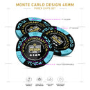 Customisable Casino Poker Chips, Monte Carlo Design, 40mm