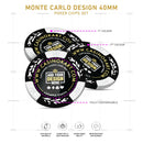 Customisable Casino Poker Chips, Monte Carlo Design, 40mm