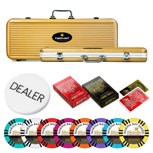 Sands Casino Poker Chipset - TS, 300/500 Pcs, Clay, 40mm, 14g