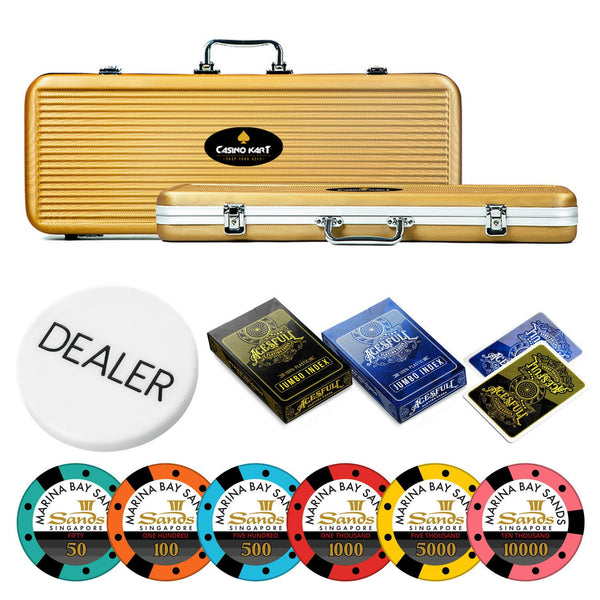 Sands Casino Poker Chipset - NH, 300/500 Pcs, Clay, 40mm, 14g