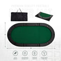 Masterfold Poker Table Top - Oval, 6x3ft