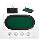 Masterfold Poker Table Top - Oval, 6x3ft