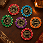 Medallion Poker Chipset - GRG, 300/500 Pcs, Clay, 40mm, 14g