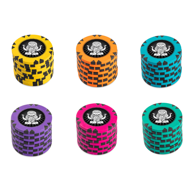 Muscular Lion Poker Chips Set- 300 And 500 Pieces, Clay, 40 MM, 14g