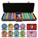 NFT Monkey Poker Chipset - 300/500 Pcs, 10/20 Plaques, Ceramic, 40/45/50mm, 10/14/17g