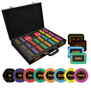 Nova Gilten Poker Chipset - GRG, 500/800/1000 Pcs, 30/50/80 Plaques, Clay, 40mm, 14g