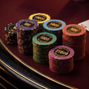 Nova Gilten Poker Chipset - GRG, 500/800/1000/1200 Pcs, 30/50/80/100 Plaques, Clay, 40mm, 14g