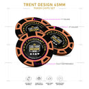 Customisable Casino Poker Chips, Trent Design, 45mm