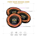 Customisable Casino Poker Chips, Fiery Wave Design, 45mm
