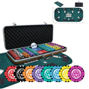 Panther Poker Chipset w/o Denomination - GR, 300/500 Pcs, Clay, 40mm, 14g