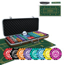 Panther Poker Chipset w/o Denomination - GR, 300/500 Pcs, Clay, 40mm, 14g