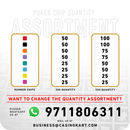 Panther Poker Chipset w/o Denomination - GR, 300/500 Pcs, Clay, 40mm, 14g